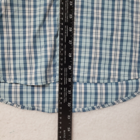 🚫SOLD🚫Duck camp vented plaid button down shirt caped breathable mens Large - Picture 10 of 14
